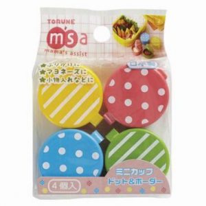 Mini tazas líneas de puntos
