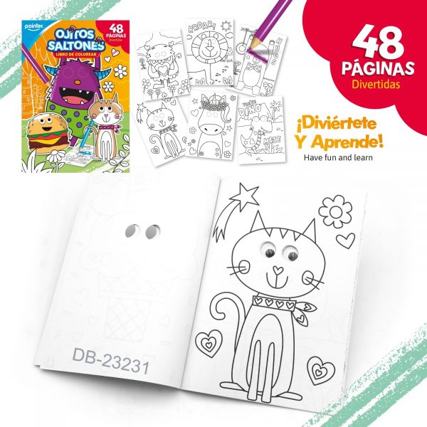 Libro de colorear Ojitos saltones