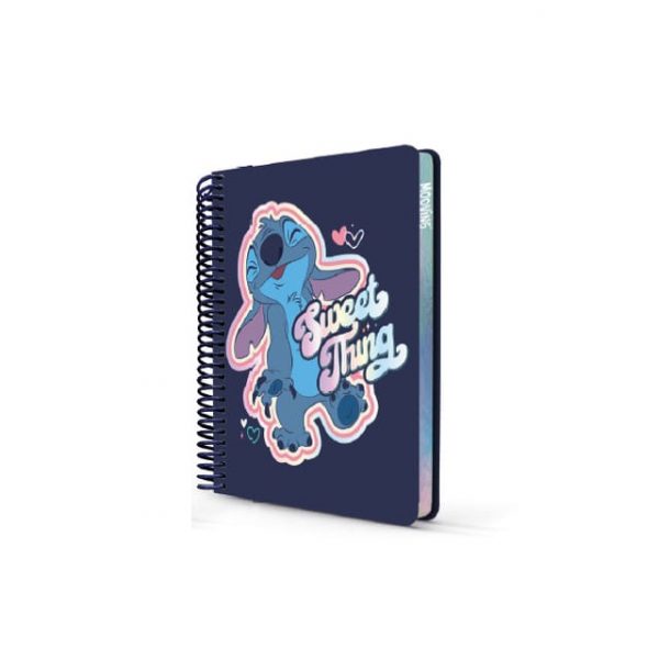 Cuaderno Mooving Línea Notes "Stitch" 1/2 Of. (17x21cm) T-D Rayado