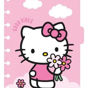 Cuaderno con sistema de discos A5 Hello kitty - Mooving Loop
