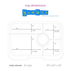 Yumbox tapas 5 compartimientos