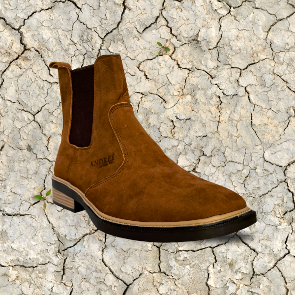 Botas Chelsea en Gamuza Camel