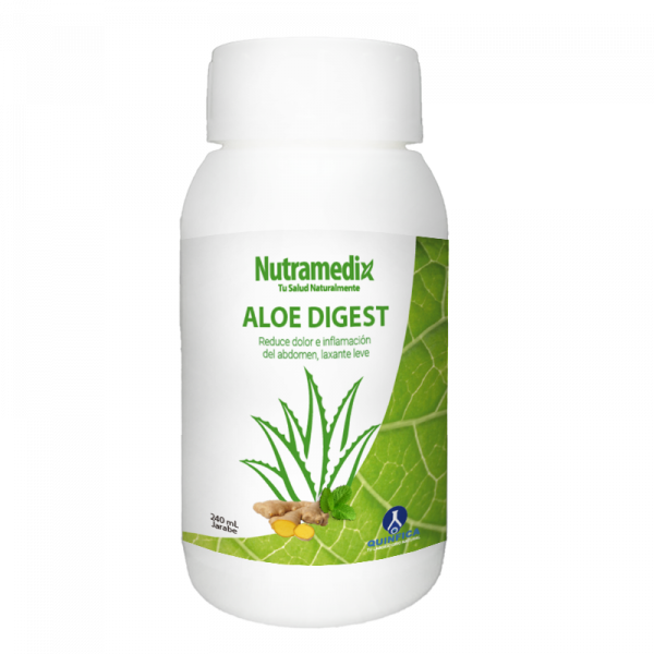 🍃 Aloe Digest Jarabe Nutramedix® – 250 mL 💫 Mejora tu digestión y alivia la inflamación abdominal de forma natural.