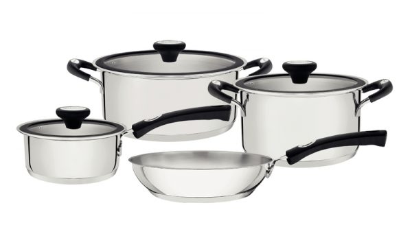 Juego de utensilios de cocina Tramontina Solar de silicona y acero inoxidable, 4 piezas 65120/030