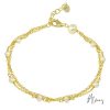 925 Silver Pulsera Hilos Perlas
