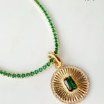 925 Silver Emerald Tennis Choker