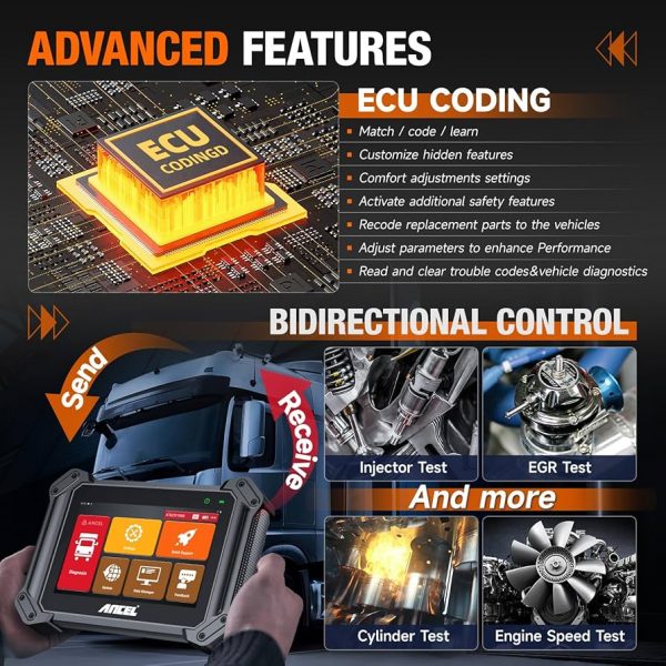 Escanner para transporte pesado Ancel V6hd