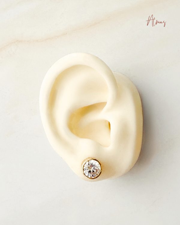 925 Silver Aretes Bezel Solitarios