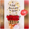 🎈🌹🍫 ¡Celebremos nuestro amor en grande! 💖 Un globo personalizado con tu mensaje, rosas que hablan desde el corazón y Ferrero Rocher para endulzar este aniversario tan especial. 📦 Servicio a domicilio | 🎯 ¡Personalízalo para tu historia de amor! #Aniversario #GlobosPersonalizados #Rosas #FerreroRocher #DetallesConAmor #RegalosRománticos