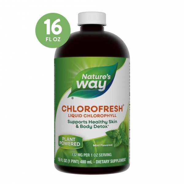 🌿 Clorofila Líquida Sabor Menta Chlorofresh® Nature’s Way® ✨ Pigmento natural con efecto desintoxicante, refrescante y desodorante interno.