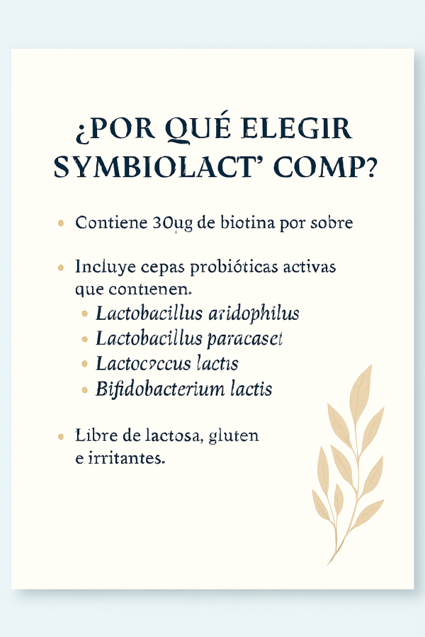 🌿 SymbioLact® Comp. La solución inteligente para un intestino saludable