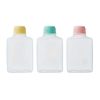 Juego de 6 mini botellas pequeñas cuadradas