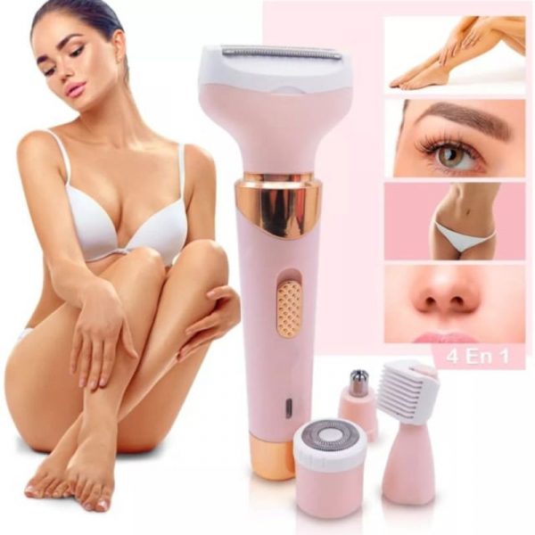 Afeitadora eléctrica para mujer, 4 en 1