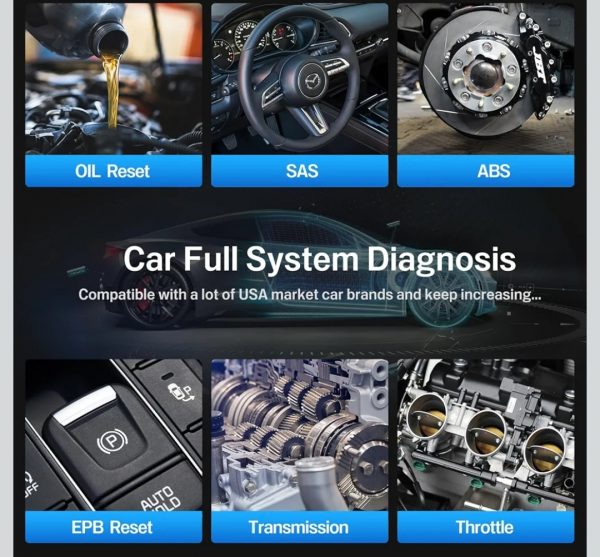 KONNWEI KDIAG Bluetooth OBD2 escáner herramienta de diagnóstico para iPhone y Android Wireless Check Engine Light Lector de código de coche Bluetooth 5.2 con diagnóstico de sistema completo,