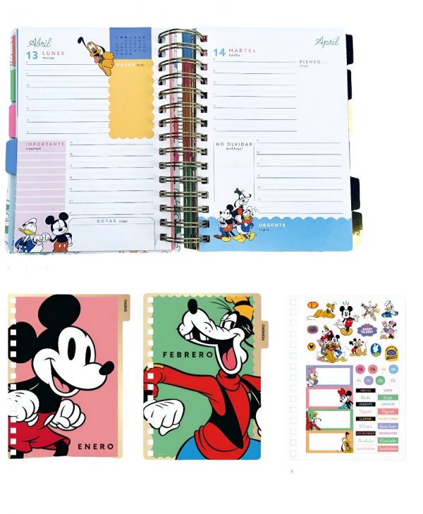 Agenda Mooving 2026 Mickey y sus amigos