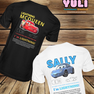 Duo de playeras de Mc Queen y Sally.