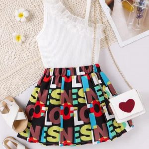 Vestido casual de verano diseño de letras