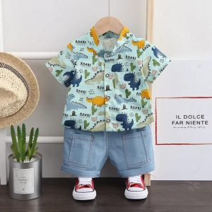 Traje diseño de dinosaurios de 2 piezas