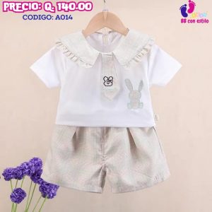 Traje de dos piezas diseño conejita
