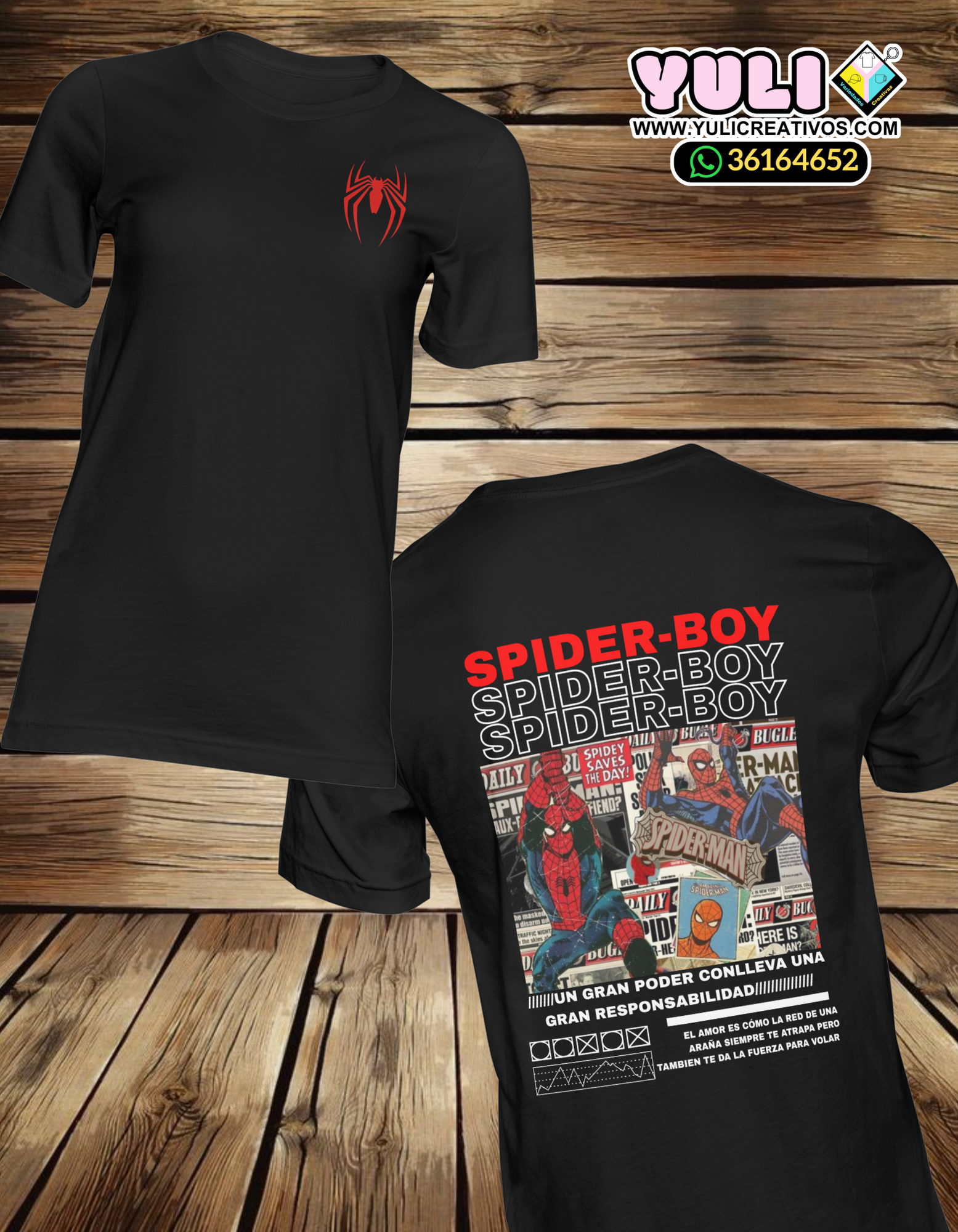 Playera de Spider-Boy