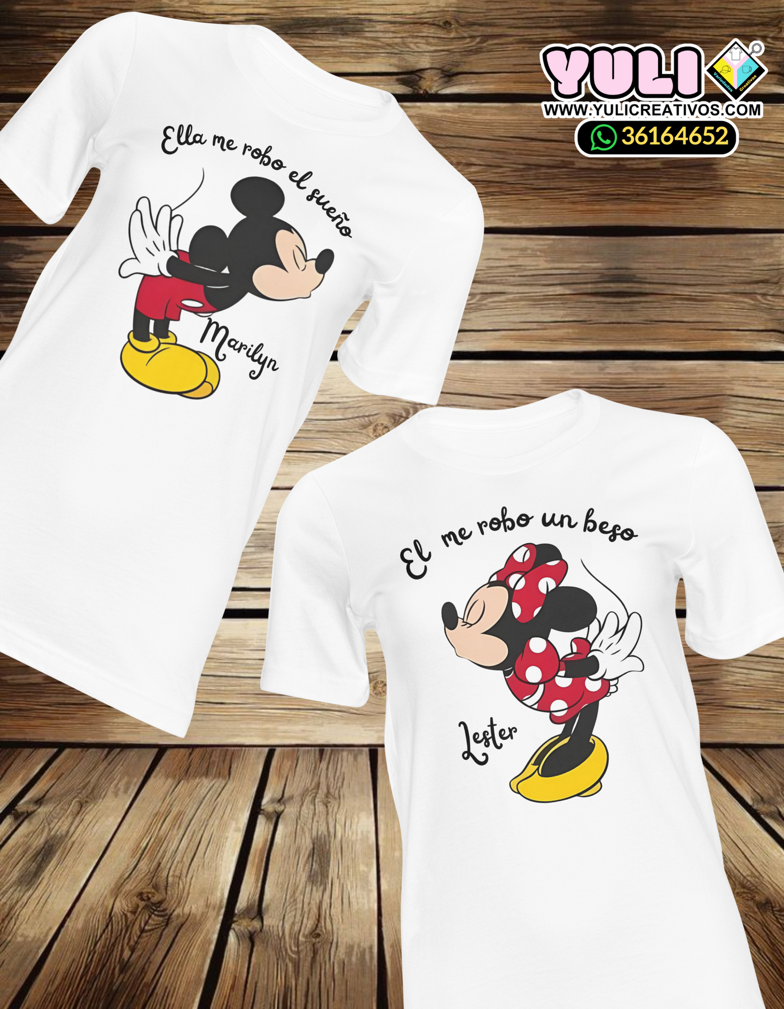 Dúo de playeras para compartir con tu pareja.