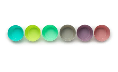 Vasos de silicona para alimentos de arcoíris