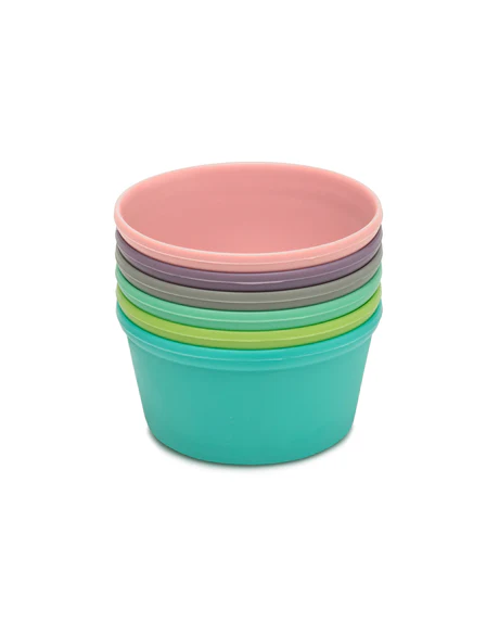 Vasos de silicona para alimentos de arcoíris