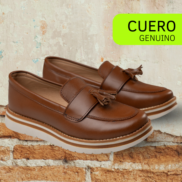 Zapato Casual Café con Antifaz