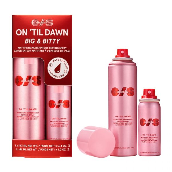 One/Size On'Til Dawn Mattifying Waterproof Setting Spray Big & Bitty Duo