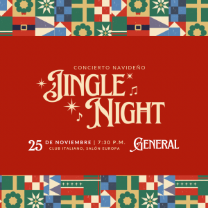 JINGLE NIGHT! Concierto Navideño a beneficio de Centro Educativo Rotario Benito Juarez