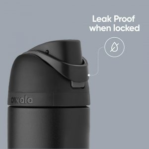 Owala FreeSip Insulated Stainless Steel Water Bottle with Straw, BPA-Free Sports Water Bottle, Great for Travel, 24 Oz, Shy Marshmallow