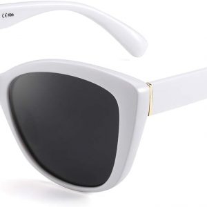 FEISEDY Gafas de sol polarizadas vintage americanas para mujer cuadradas Jackie O Cat Eye Gafas de sol B2451