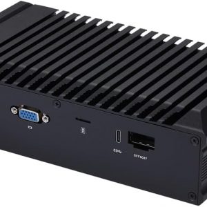 Qotom Mini PC with 4X 10G SFP+ and 5X 2.5GBE LAN 8GB RAM 512GB SSD Atom C3808 12 Cores Processor 2.0 GHz