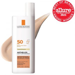La Roche-Posay Anthelios Sunscreen SPF 50, Ultra-Light Fluid Broad Spectrum SPF 50, Face Sunscreen with Titanium Dioxide Mineral, Lightweight & Fast-Absorbing, Oil-Free, Matte Finish