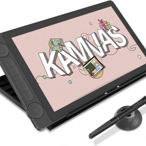 HUION Kamvas 13 (Gen 3) Drawing Tablet with Screen,13.3" Full-Laminated Art Tablet with Anti-Sparkle Canvas Glass 2.0, 99% sRGB, PenTech 4.0, 16384 Pen Pressure, Dual Dial for PC, Mac, Android, Black