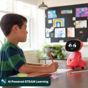 Miko 3 AI Robot for Kids – Smart Educational & STEAM Learning Robot with Interactive Apps, Games, Stories & Activities for Girls & Boys Ages 5–10 | Red