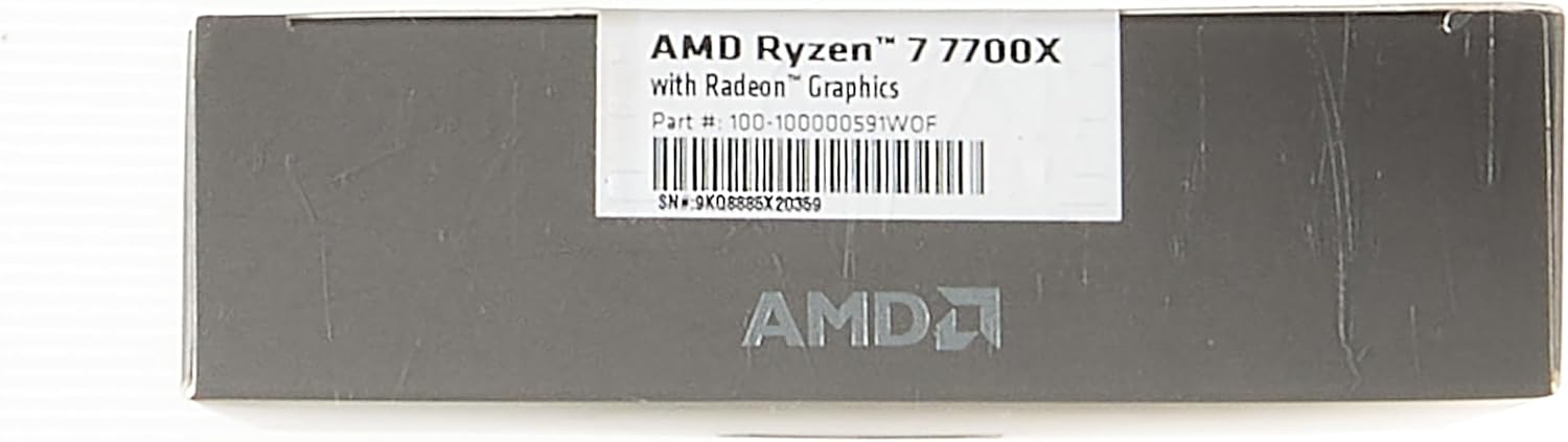 AMD Ryzen 7 7700X - Procesador de escritorio desbloqueado de 8 núcleos y 16 hilos