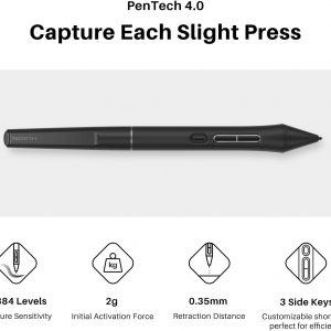 HUION Kamvas 13 (Gen 3) Drawing Tablet with Screen,13.3" Full-Laminated Art Tablet with Anti-Sparkle Canvas Glass 2.0, 99% sRGB, PenTech 4.0, 16384 Pen Pressure, Dual Dial for PC, Mac, Android, Black