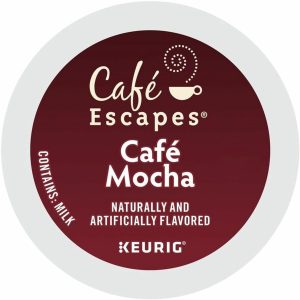 Cafe Escapes™ Single-Serve Coffee K-Cup® Pods, Cafe Mocha, Carton Of 24
