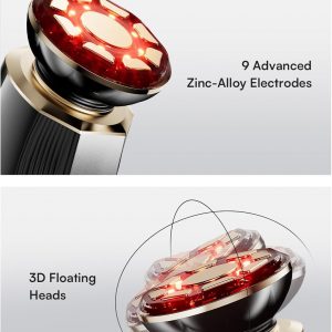 INIA 3-in-1 Skin Tightening Device True Beauty Glow Facial Massager Red Light Therapy for Face and Neck