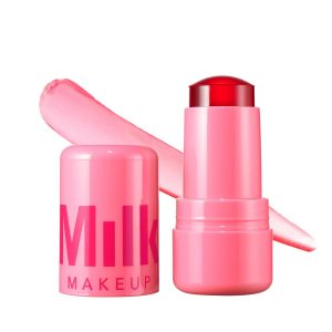 Milk Makeup Tinte de gelatina de agua refrescante, mancha transparente para labios + mejillas con colágeno vegano, agua de mar + aloe, hidratante, duradero, tinte labial construible + rubor
