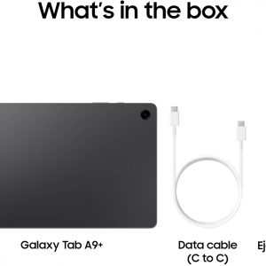 Samsung Galaxy Tab A9+ Tablet 11” 64GB Android Tablet, Big Screen, Quad Speakers, Upgraded Chipset, Multi Window Display, Slim, Light, Durable Design, US Version, 2024, Graphite