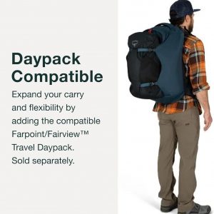 Osprey Farpoint 40L Men's Travel Backpack, Tunnel Vision Grey