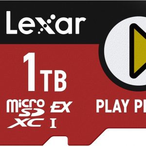 Lexar Tarjeta Express microSD Play PRO de 1 TB, UHS-I, C10, U3, V30, Full HD, 4K, tarjeta de memoria de hasta 900/600 MB/s, Nintendo-Switch 2, ASUS ROG Ally, Steam Deck (LMSXPS0001T-BNNNU)