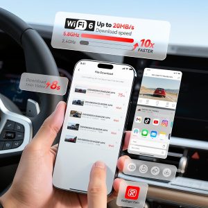 REDTIGER 4K Dash Cam Front Rear, STARVIS 2 Sensor, Free Card Included, 5.8GHz WiFi-20MB/s Fast Download, Dash Camera for Cars with GPS, WDR Night Vision, 170°Wide Angle, 24H Parking Mode(F7NP)