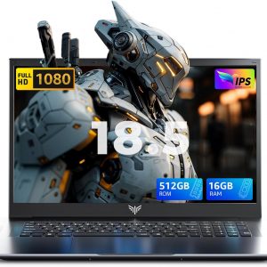 18.5 Inch Laptop Computer with 8000 mAh Battery,Intel N150 Quad-Core Processor UP to 3.6GHZ,16GB DDR4 RAM 512GB SSD,WiFi 5,Full HD IPS Display,WIFI,2025 Windows 11 Laptops for Business Office Student