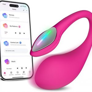 LOVENSE Lush 4 G spot Vibrator Couples Sex Toys, Powerful Wearable Egg Vibrators APP Remote Control Long Distance Adult Sex Toys & Games with LED Light, IPX7 Waterproof, Discreet, Rose