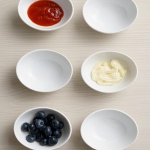 Dipping Bowls, 3 OZ Small Serving Bowls for Side Dishes,Set of 6 Mini Appetizer Plates for Condiment Sushi Ketchup, Porcelain, Tomato Sauce, Soy Sauce Dish Ceramic (4 Inch(3 Ounce))