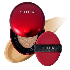 TIRTIR Mask Fit Red Cushion Foundation | Full coverage, Weightless, Skin fit, Satin Glow Finish, Korean Makeup BB Foundation, beauty, Tattoo cover up, Buildable (#29N Natural Beige, 0.63 Fl Oz)