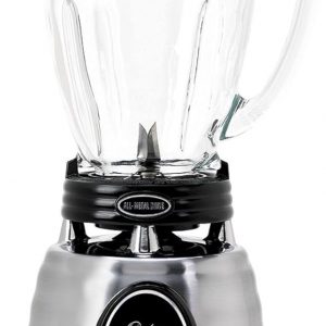 Oster Classic Series Heritage Blender with 6-Cup Glass Jar, 1000W Power, Stainless Steel Countertop Kitchen Blender
